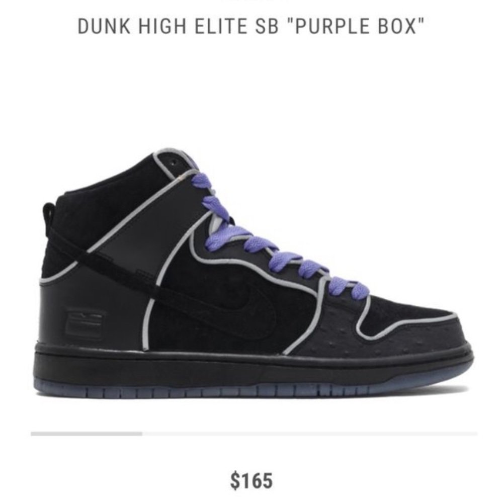 Nike Dunk High Elite SB Purple Box